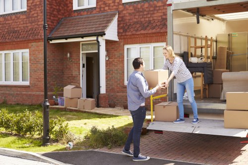 Man and van vehicle ready for a local move in Goodmayes