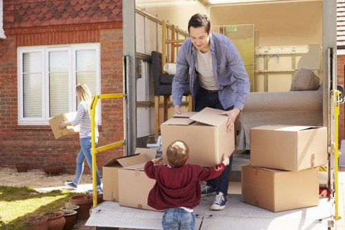 Prepared wooden and upholstered furniture stored safely in Goodmayes